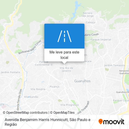 Avenida Benjamim Harris Hunnicutt mapa