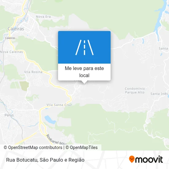 Rua Botucatu mapa