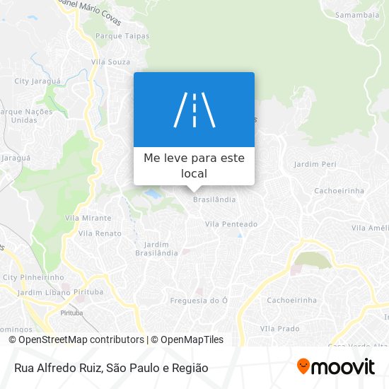 Rua Alfredo Ruiz mapa