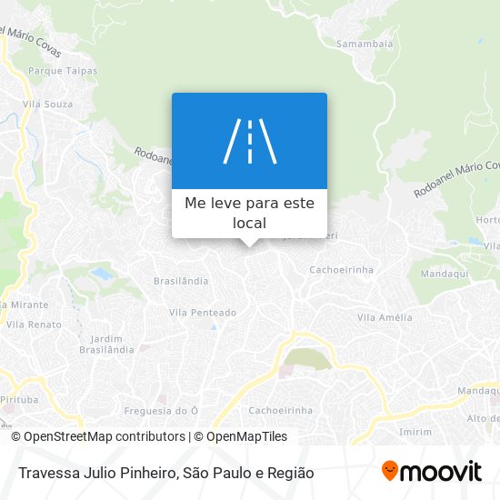 Travessa Julio Pinheiro mapa