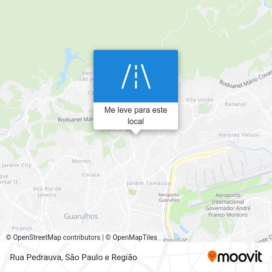 Rua Pedrauva mapa