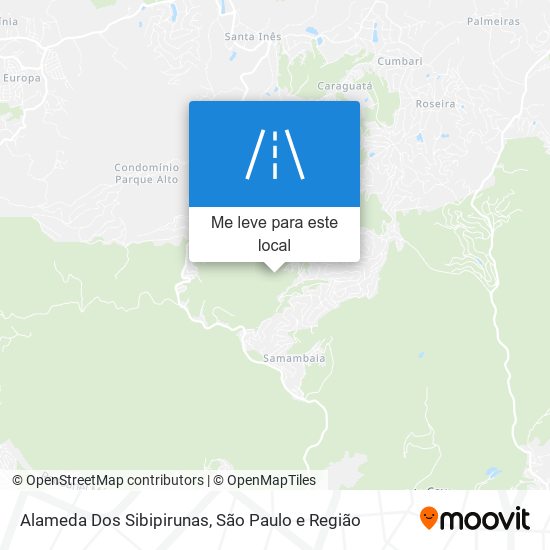 Alameda Dos Sibipirunas mapa