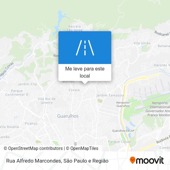 Rua Alfredo Marcondes mapa