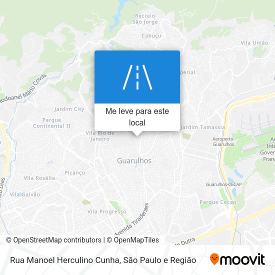 Rua Manoel Herculino Cunha mapa