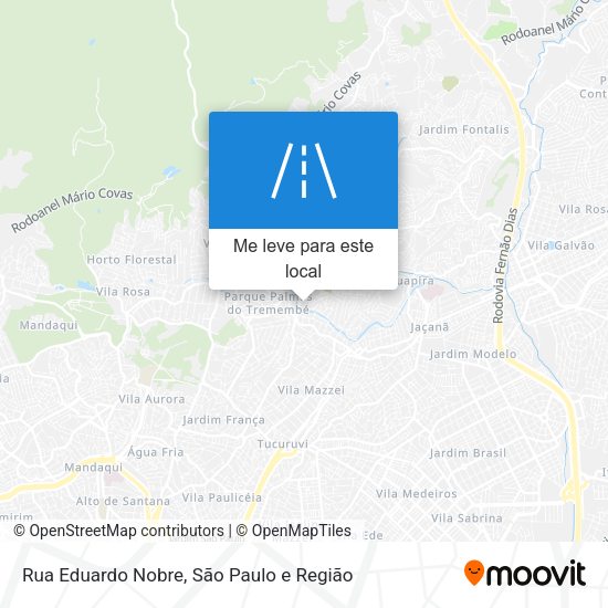 Rua Eduardo Nobre mapa