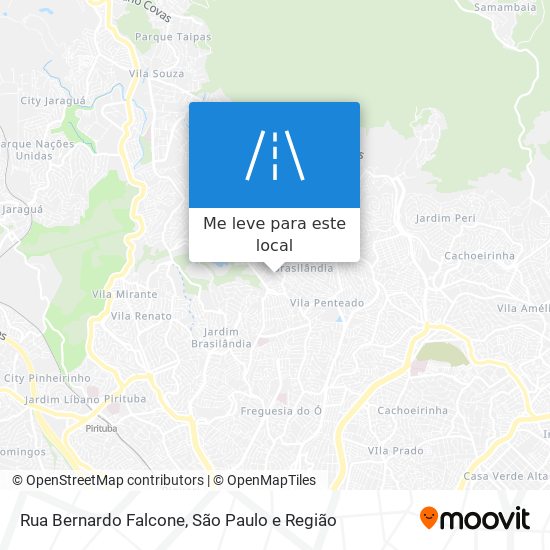 Rua Bernardo Falcone mapa