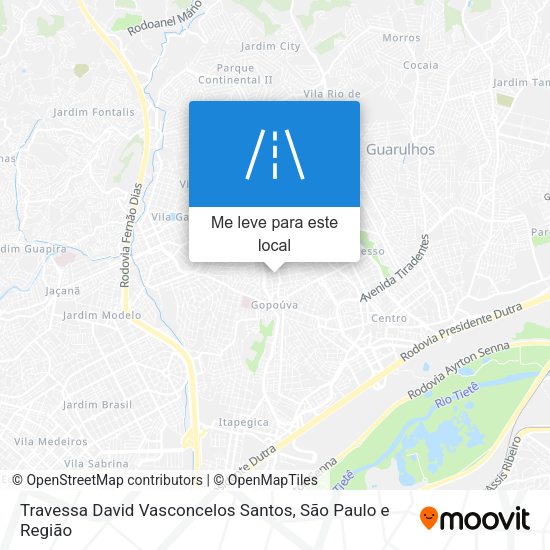 Travessa David Vasconcelos Santos mapa