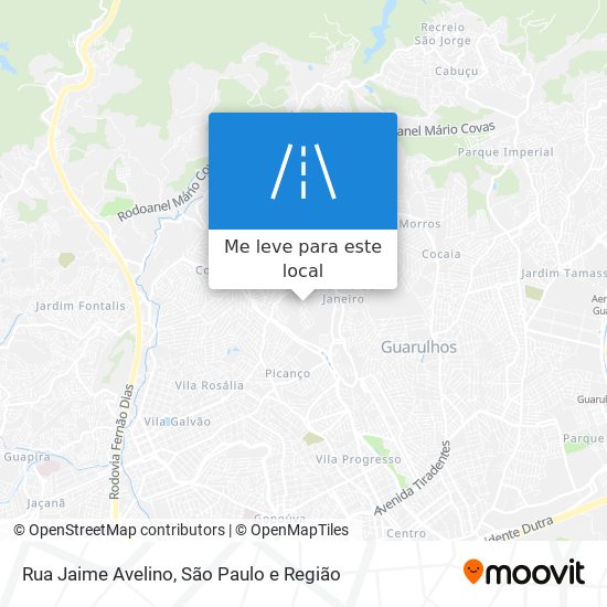 Rua Jaime Avelino mapa