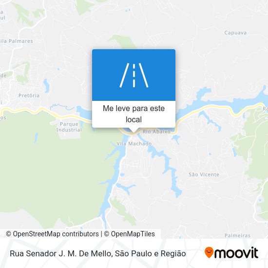Rua Senador  J. M. De Mello mapa