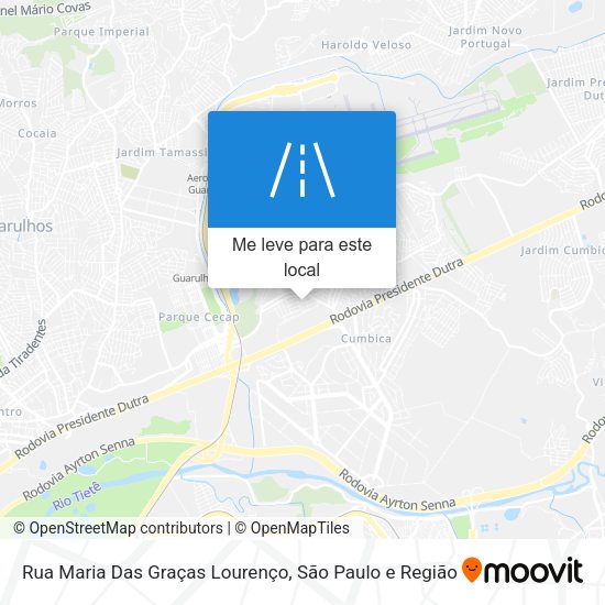 Rua Maria Das Graças Lourenço mapa