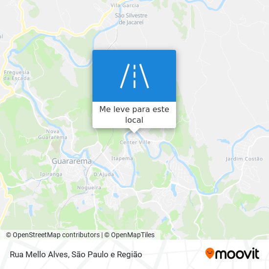 Rua Mello Alves mapa