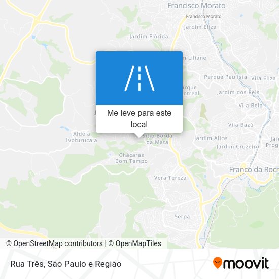 Rua Três mapa