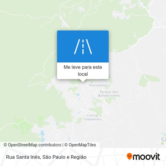 Rua Santa Inês mapa