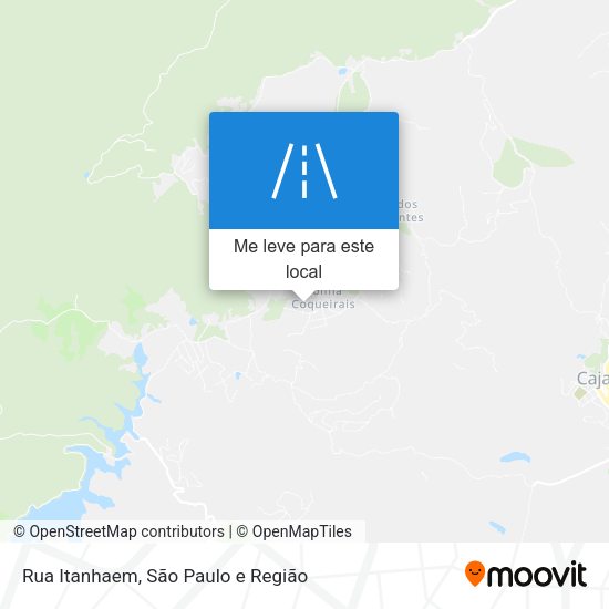 Rua Itanhaem mapa