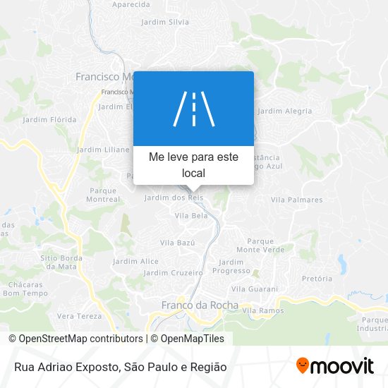 Rua Adriao Exposto mapa
