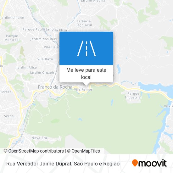 Rua Vereador Jaime Duprat mapa