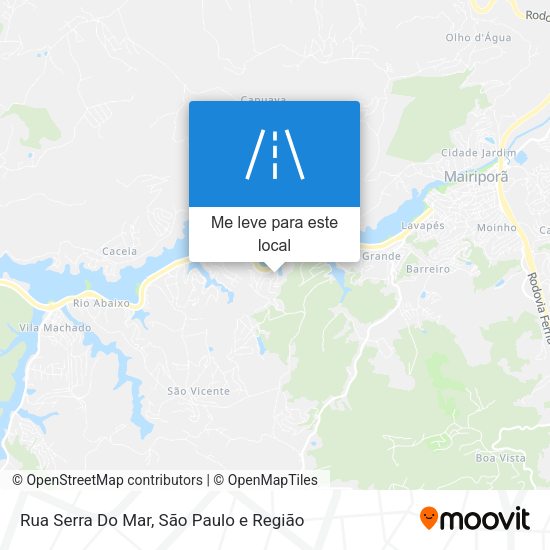 Rua Serra Do Mar mapa