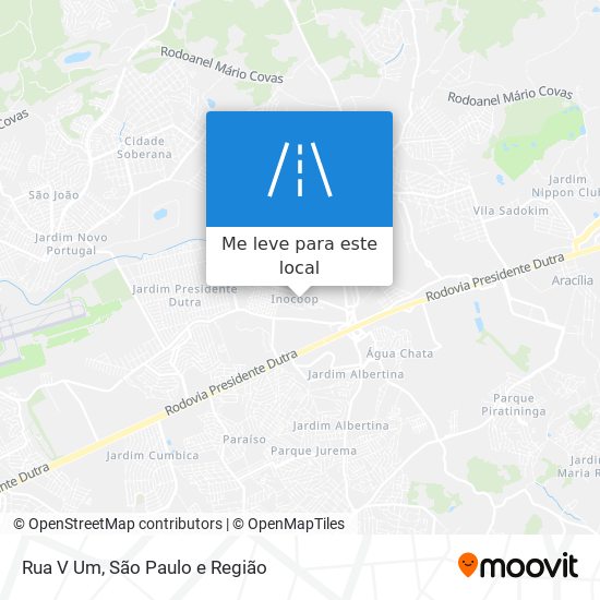 Rua V Um mapa