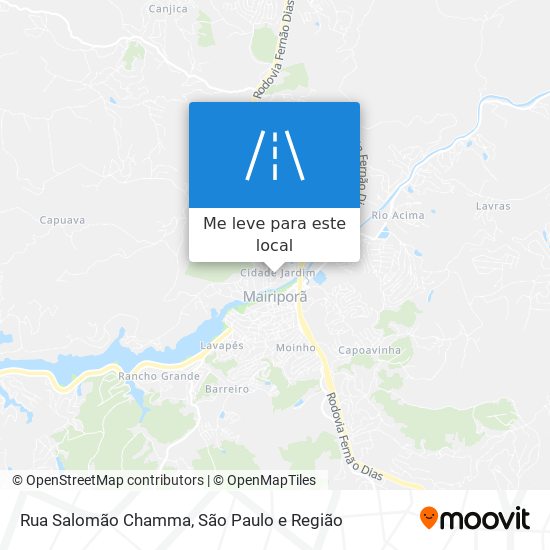 Rua Salomão Chamma mapa