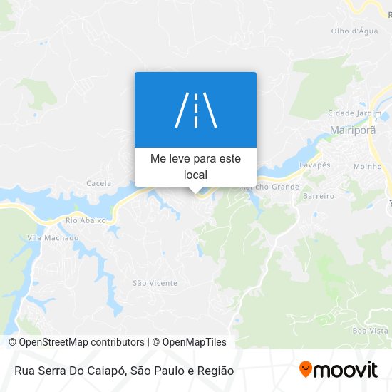 Rua Serra Do Caiapó mapa