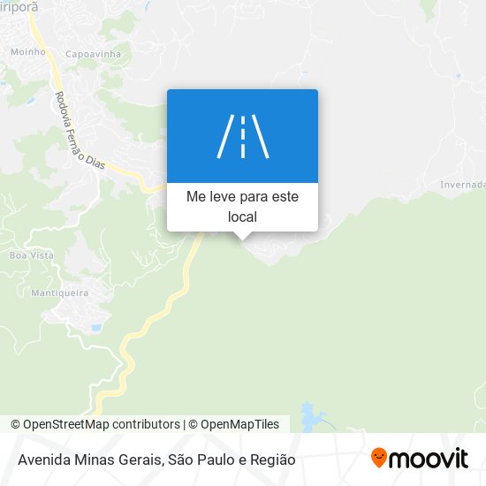 Avenida Minas Gerais mapa