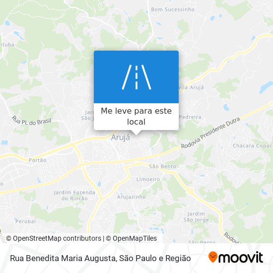 Rua Benedita Maria Augusta mapa