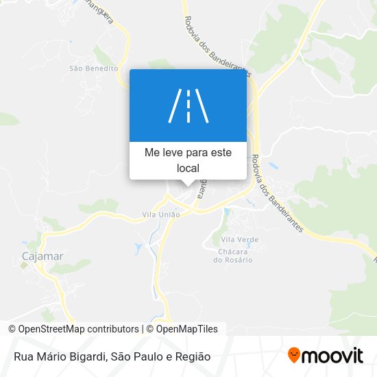Rua Mário Bigardi mapa