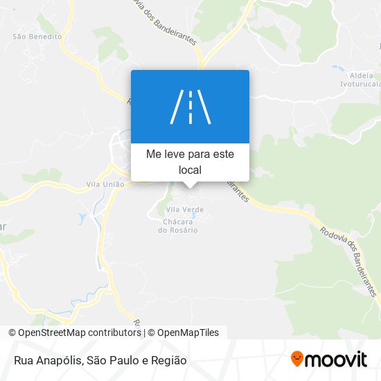 Rua Anapólis mapa