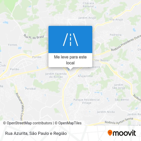 Rua Azurita mapa