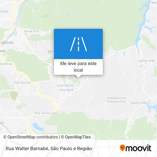 Rua Walter Barnabé mapa