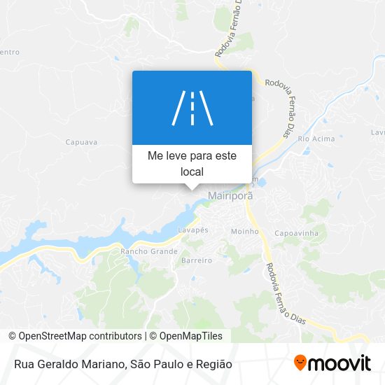 Rua Geraldo Mariano mapa