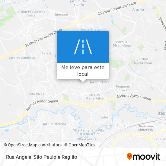 Rua Angela mapa