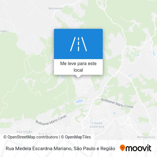 Rua Medeia Escardna Mariano mapa