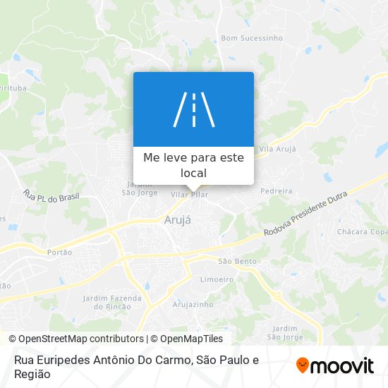 Rua Euripedes Antônio Do Carmo mapa