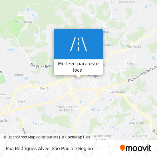 Rua Rodrigues Alves mapa