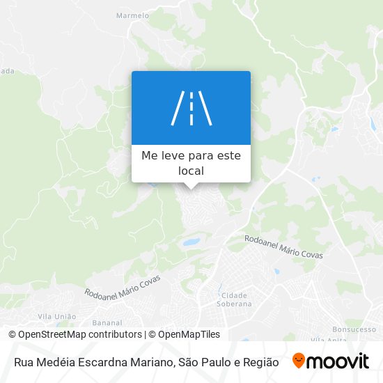 Rua Medéia Escardna Mariano mapa