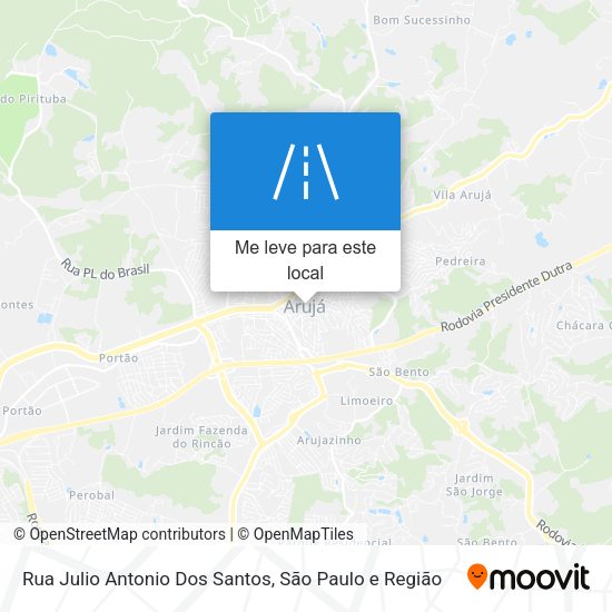 Rua Julio Antonio Dos Santos mapa