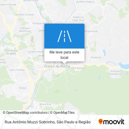Rua Antônio Muzzi Sobrinho mapa