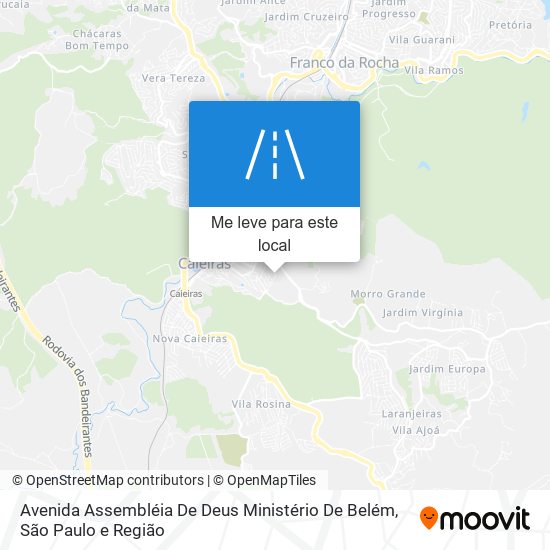 Avenida Assembléia De Deus Ministério De Belém mapa