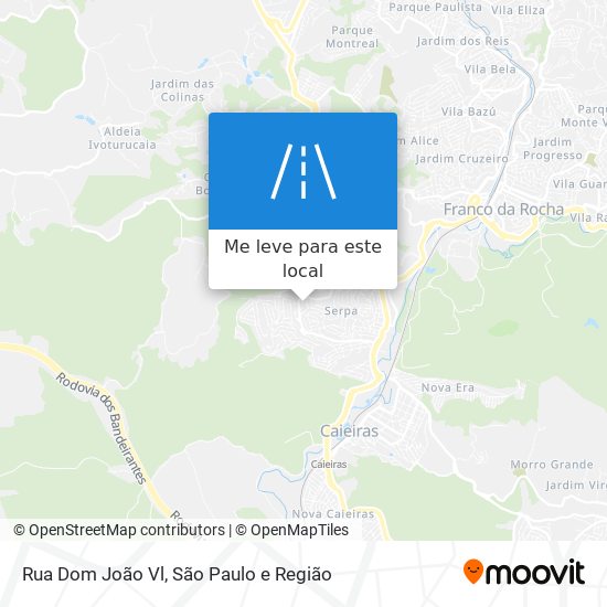 Rua Dom João Vl mapa