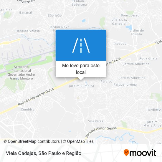 Viela Cadajas mapa
