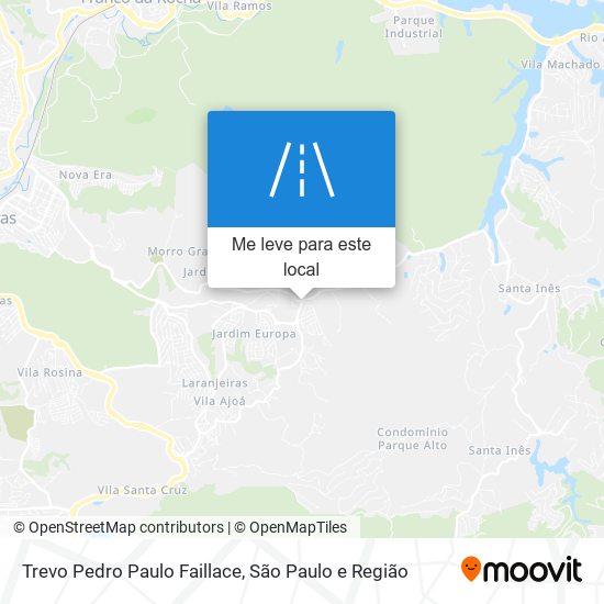 Trevo Pedro Paulo Faillace mapa