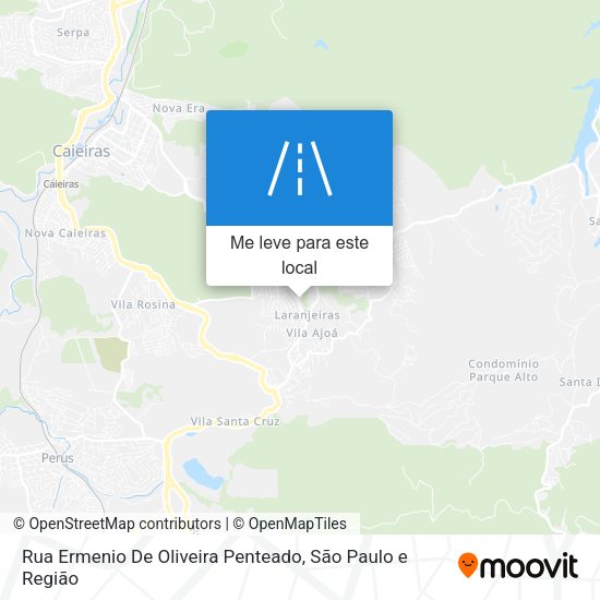Rua Ermenio De Oliveira Penteado mapa