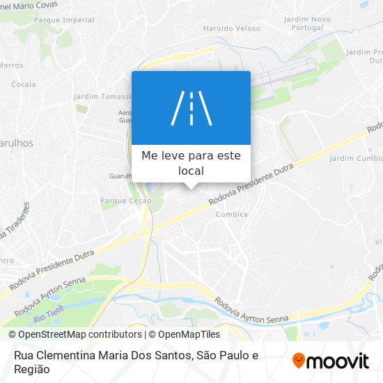 Rua Clementina Maria Dos Santos mapa