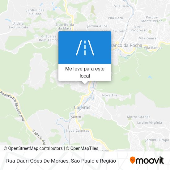Rua Dauri Góes De Moraes mapa