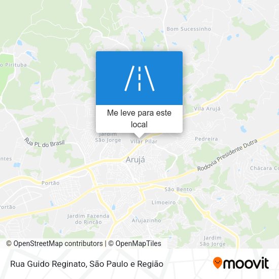 Rua Guido Reginato mapa