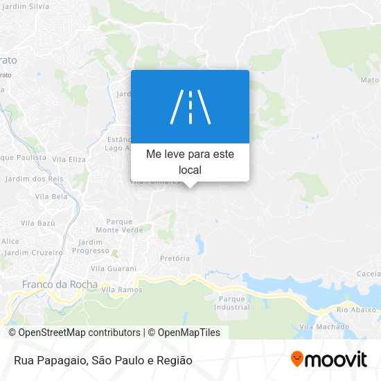 Rua Papagaio mapa
