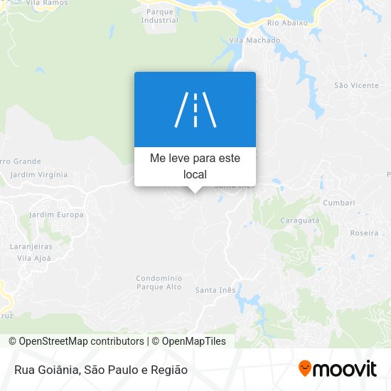Rua Goiânia mapa