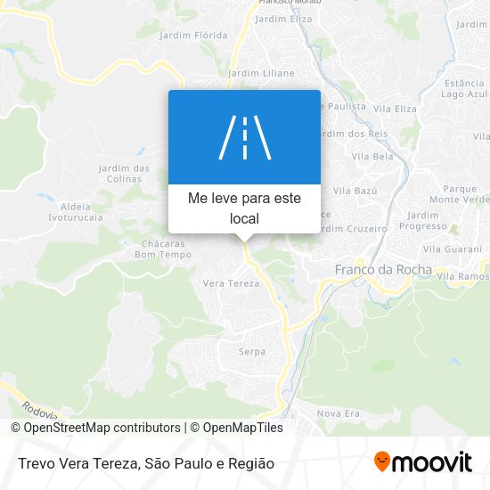 Trevo Vera Tereza mapa