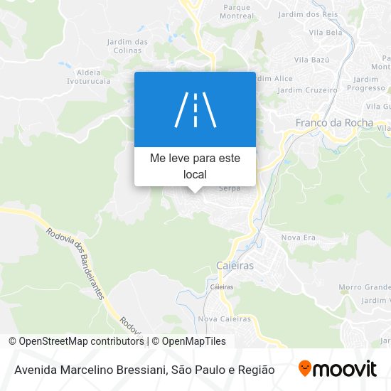 Avenida Marcelino Bressiani mapa